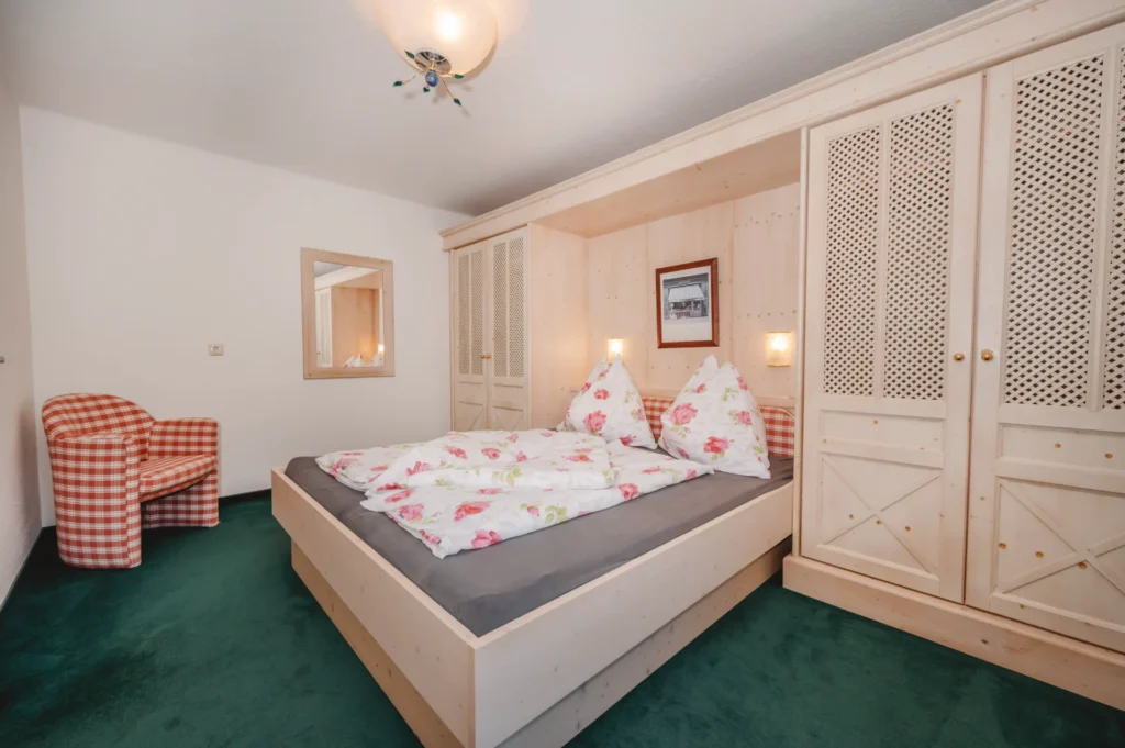 Schlafzimmer im Appartement Plattenkogel – Edenlehengut in Krimml