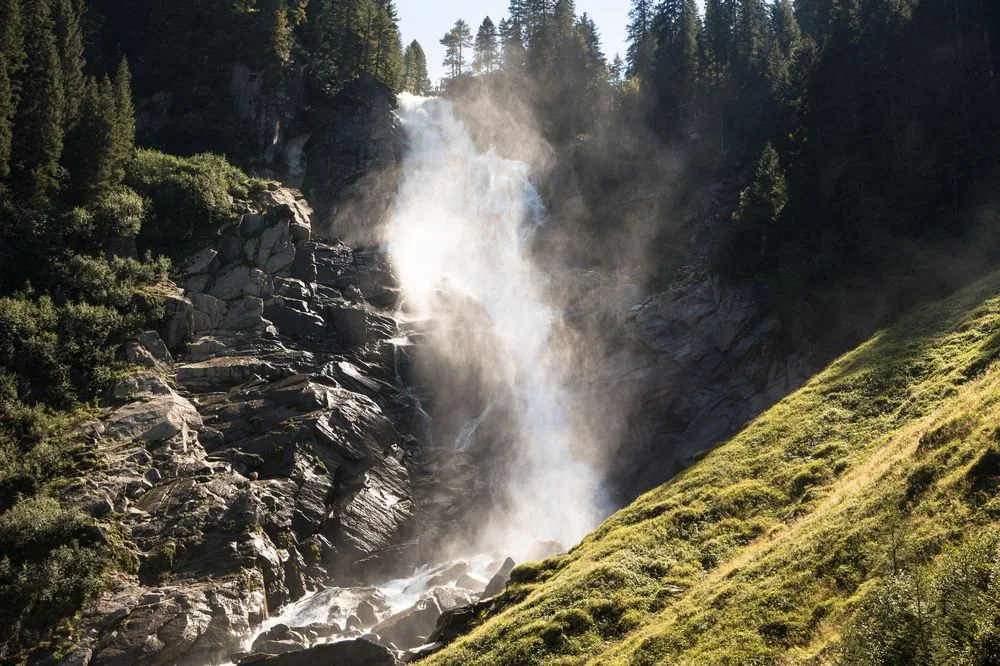 Krimmler Wasserfälle im Sommer – Edenlehengut in Krimml